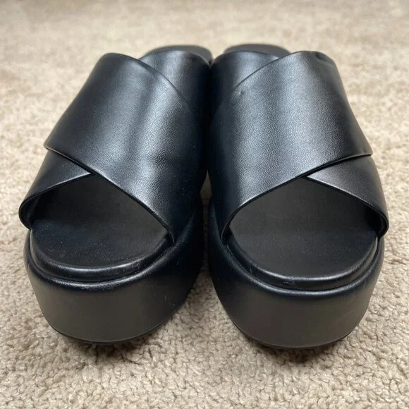 Nordstrom Heels Womens 9.5 Black Chunky Platform Y2K Inspired Block Heel NEW - Picture 2 of 9